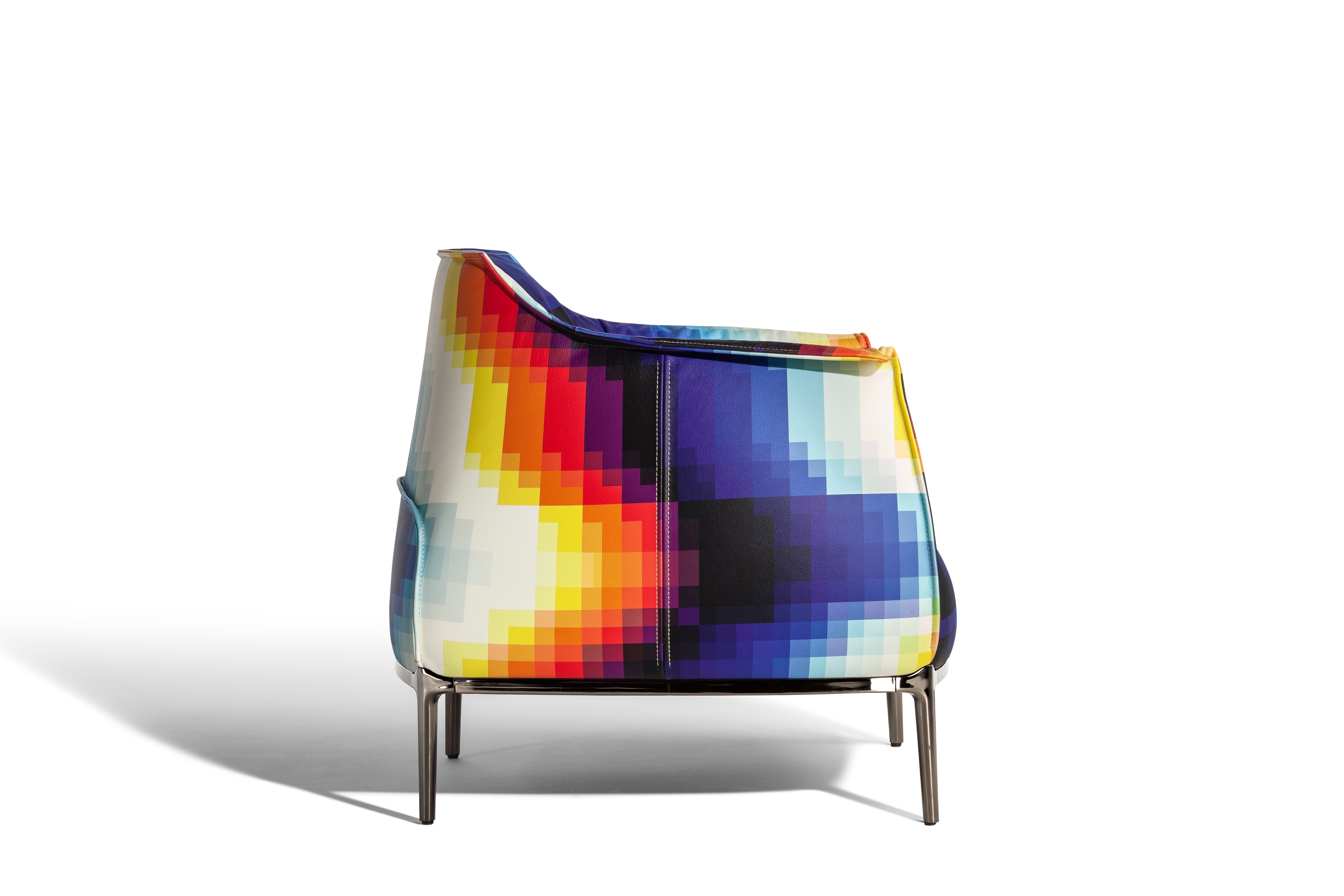 Felipe Pantone x Poltrona Frau Archibald unique piece “Somos